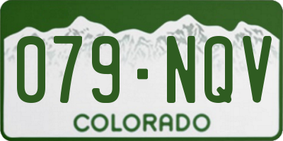 CO license plate 079NQV