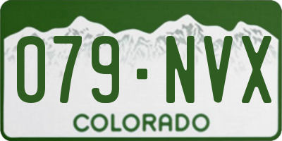 CO license plate 079NVX
