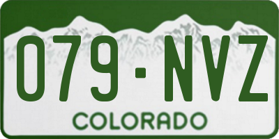 CO license plate 079NVZ