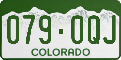 CO license plate 079OQJ