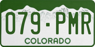 CO license plate 079PMR