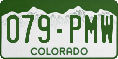 CO license plate 079PMW