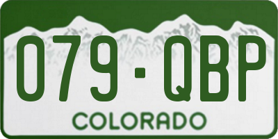 CO license plate 079QBP
