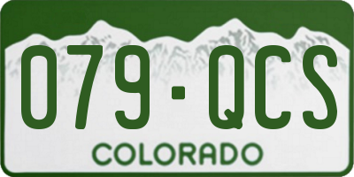 CO license plate 079QCS