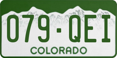 CO license plate 079QEI
