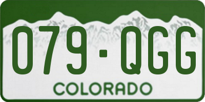 CO license plate 079QGG
