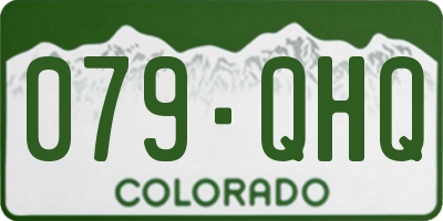 CO license plate 079QHQ