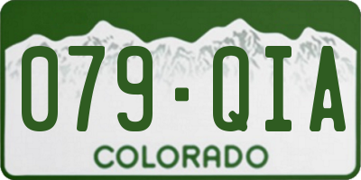 CO license plate 079QIA
