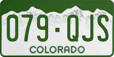 CO license plate 079QJS