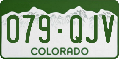 CO license plate 079QJV