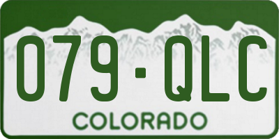 CO license plate 079QLC
