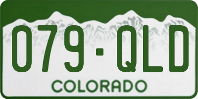 CO license plate 079QLD