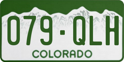 CO license plate 079QLH