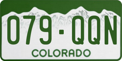 CO license plate 079QQN
