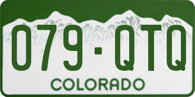 CO license plate 079QTQ