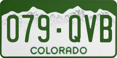 CO license plate 079QVB