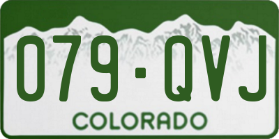 CO license plate 079QVJ