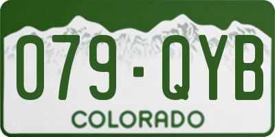CO license plate 079QYB