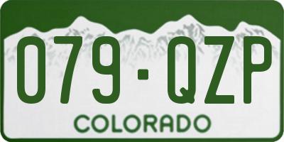 CO license plate 079QZP
