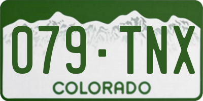 CO license plate 079TNX