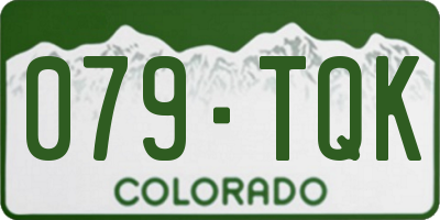 CO license plate 079TQK