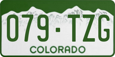 CO license plate 079TZG