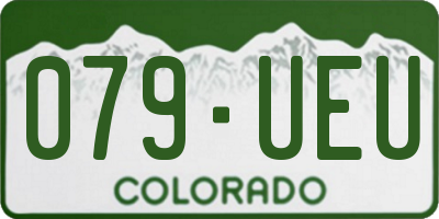 CO license plate 079UEU