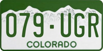 CO license plate 079UGR