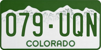 CO license plate 079UQN
