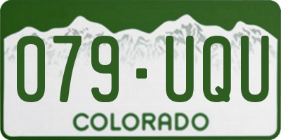 CO license plate 079UQU