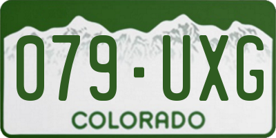 CO license plate 079UXG