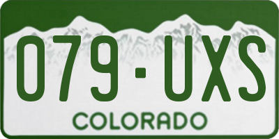 CO license plate 079UXS