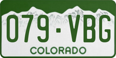 CO license plate 079VBG