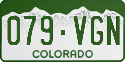 CO license plate 079VGN