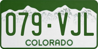 CO license plate 079VJL