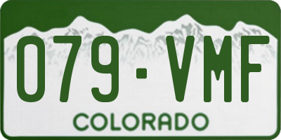 CO license plate 079VMF