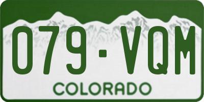 CO license plate 079VQM
