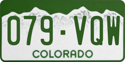 CO license plate 079VQW