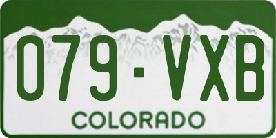 CO license plate 079VXB