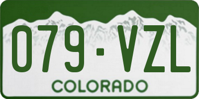 CO license plate 079VZL