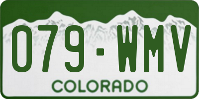 CO license plate 079WMV