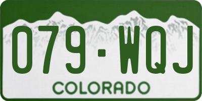 CO license plate 079WQJ