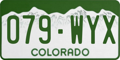 CO license plate 079WYX