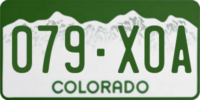 CO license plate 079XOA