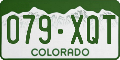 CO license plate 079XQT