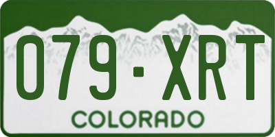 CO license plate 079XRT