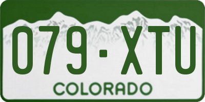 CO license plate 079XTU