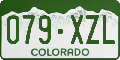 CO license plate 079XZL