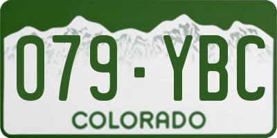 CO license plate 079YBC