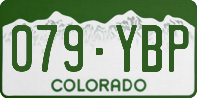 CO license plate 079YBP